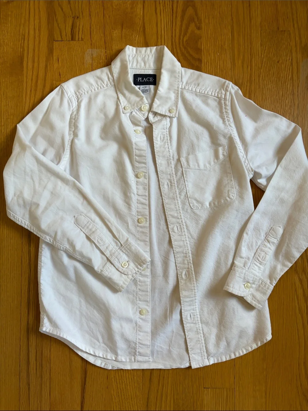 The Children's Place White Button-Up Shirt for Kids